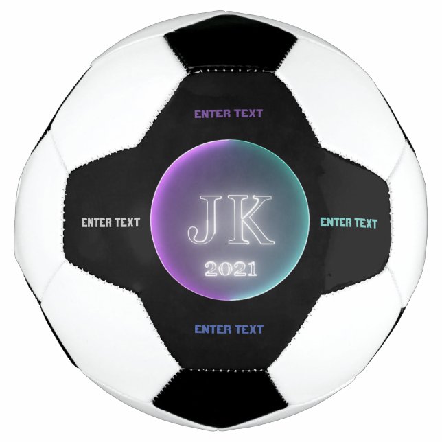 Bola de Futebol JK 2021 de Texto Personalizado (Frente)