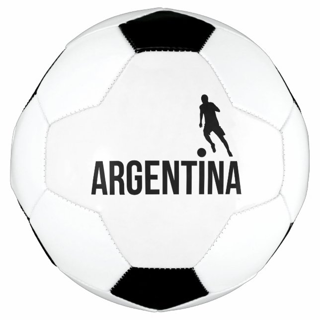 Bola De Futebol Jogador de futebol da Bandeira argentina usa ponto (Frente)