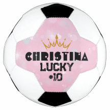 Jogadora de futebol feminina personalizada, rosa,