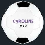 Bola De Futebol Kids Personalizado Name e Jersey Number<br><div class="desc">Seu jogador de futebol favorito vai adorar esta bola de futebol personalizada. Personalizar com o nome e o número dos jogadores. Esta bola de futebol personalizada fará um presente de excelente para o natal,  aniversários ou qualquer outra ocasião especial.</div>