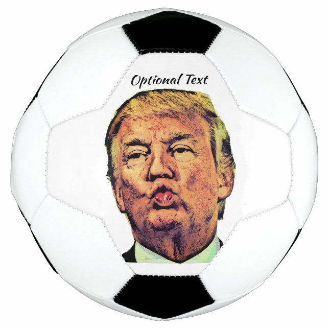 Bola De Futebol Lábios de Trump (Frente)