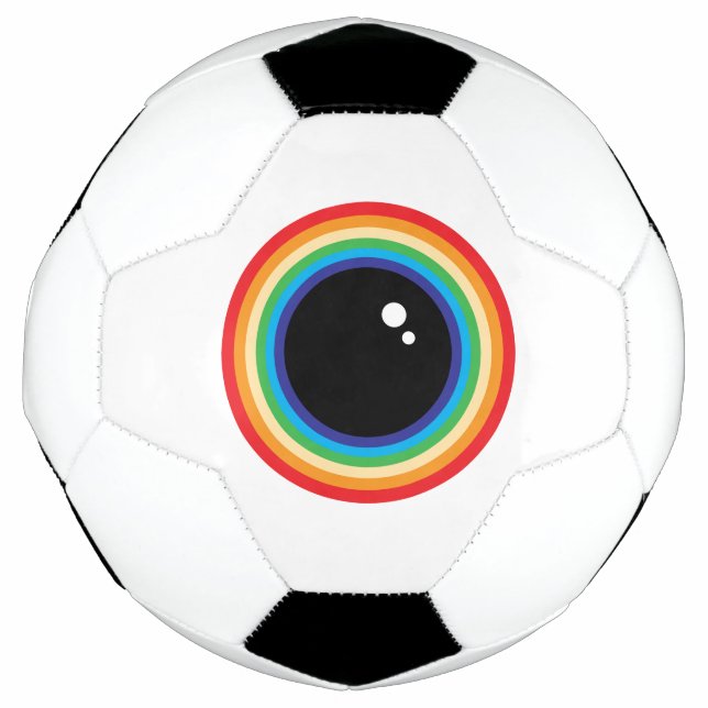 Bola De Futebol Legal Rainbow Eyeball (Frente)