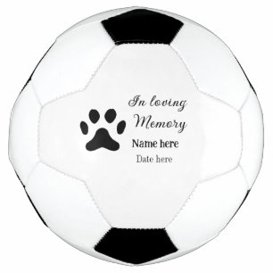 Bola De Futebol Lembrança memorial em memória carinhosa adicione o