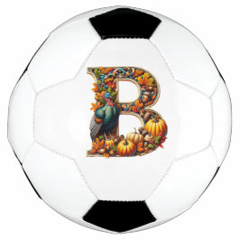 Bola De Futebol Letra B em estilo de Ação de Graças