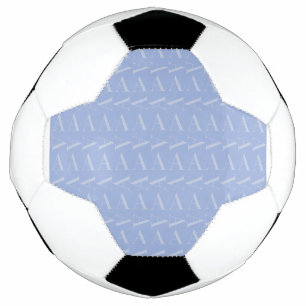 Bola De Futebol Letra Inicial de Monograma A, Azul