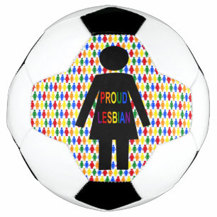 Bola De Futebol LGBTQ Silhouette Lésbica e Damas Arco-Íris