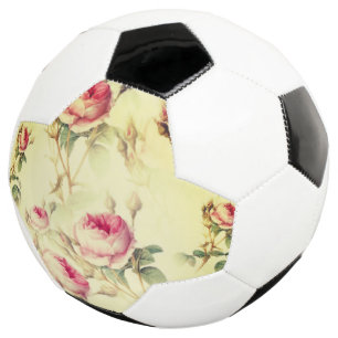 Bola De Futebol Linda Vintage Floral