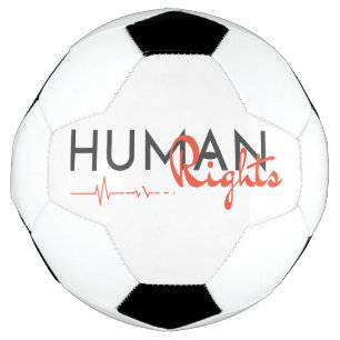 Bola De Futebol Linha de vida dos direitos humanos