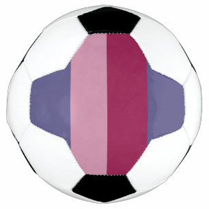 Bola De Futebol Listras de cores roxas