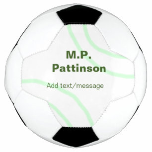 Bola De Futebol Listras laranja verdes adicionam nome mensagem tex