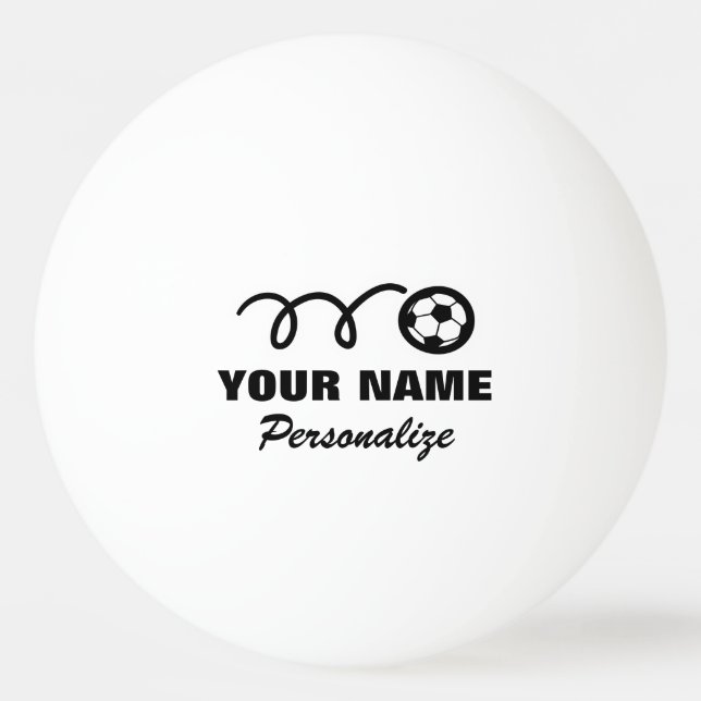 Bola de futebol logo bola de pingue-pongue para té (Frente)