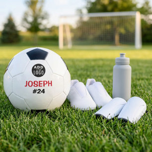 Bola De Futebol Logotipo do Time Adicionar um Nome Personalizado C