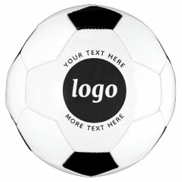Bola De Futebol Logotipo Simples Com Empresa De Texto