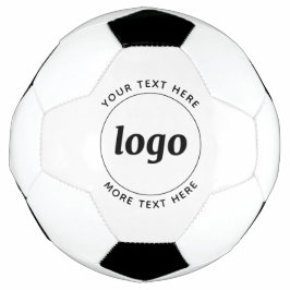 Bola De Futebol Logotipo Simples Com Empresa De Texto