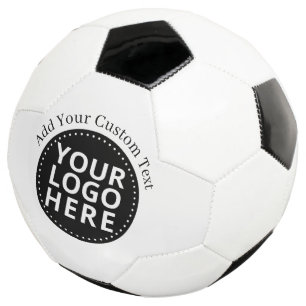 Bola De Futebol Logotipo & Texto Personalizado Empresarial