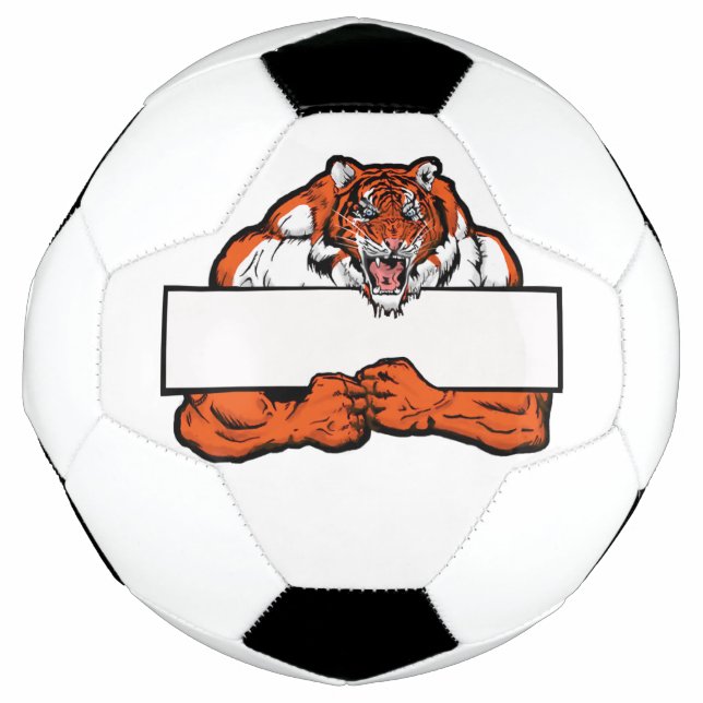 Bola De Futebol Logotipo Tiger Personalizável  (Frente)