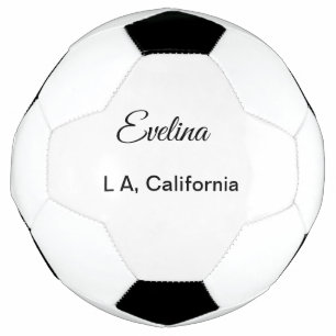 Bola De Futebol Lugar de texto simples e mínimo adicione seu nome