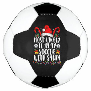 Bola De Futebol Mais Provável Para Jogar Futebol Com Xmas Da Famíl