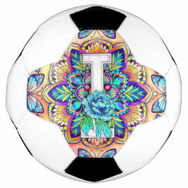 Bola De Futebol Mandala do Alfabeto I
