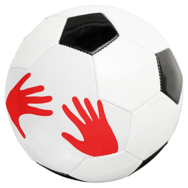 Bola De Futebol Mãos (Três quartos)
