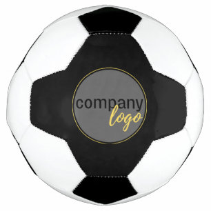 BOLA DE FUTEBOL MARCA DA MÍNIMA EMPRESA LOGOTIPO PRETA