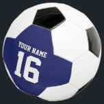 Bola De Futebol Marinho Blue Sports Jersey Team<br><div class="desc">Preppy Solid Color Marinho Blue Team Jersey / Sports Jersey / Futebol Jersey / Rugby Jersey com nome personalizado Personalize-o com seu próprio nome ou nome de equipe e um número. Você pode alterar o tamanho, a cor e o posicionamento do texto se precisar fazer alterações, alterar a cor ou...</div>