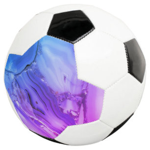 Bola De Futebol Mármore Roxo Exótico