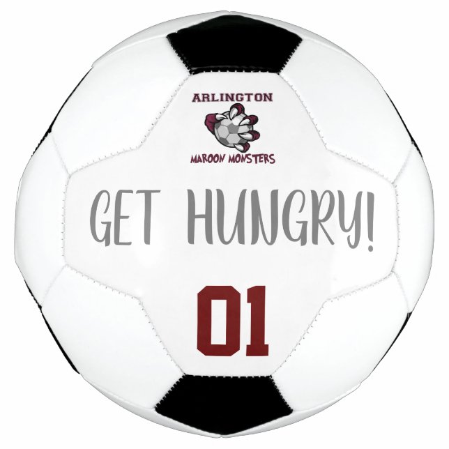 Bola De Futebol Maroon Monsters Soccer Ball (Frente)