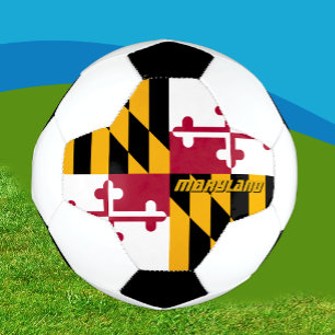 Bola De Futebol Maryland Football & Maryland Flag / USA Sport
