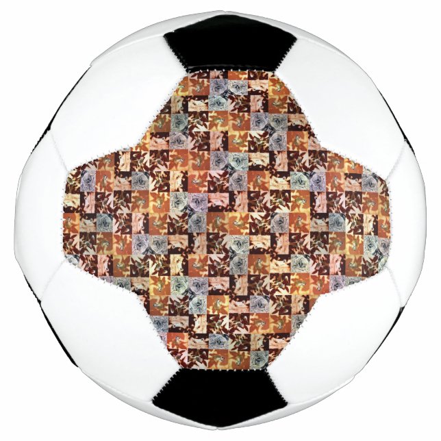 Bola De Futebol Meerkat Patchwork, Soccerball (Frente)