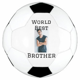 Bola De Futebol Melhor irmão do mundo adiciona nome texto esportes