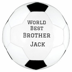 Bola De Futebol Melhor irmão do mundo adiciona nome texto esportes