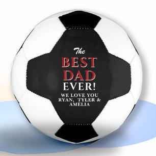 Bola De Futebol Melhor Pai Branco Negro Moderno