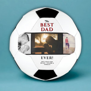 Bola De Futebol Melhor Pai de Todos os Tempos 3 Colagem de Fotos D