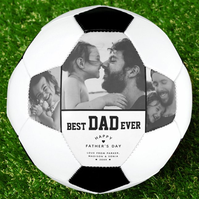 Bola De Futebol Melhor Pai do Dia de os pais de 3 Fotografias Pers (Criador carregado)