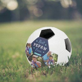 Bola De Futebol Melhor Pepaw Nunca | Foto do vovô personalizado
