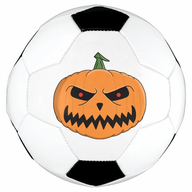 Bola De Futebol Menacing Jack O'Lantern Halloween (Frente)