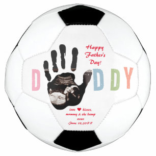 Bola De Futebol Mensagem da Dia de os pais Bump Ultrasound 1