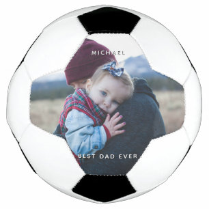 Bola De Futebol Mensagem de Fotografia Personalizada Filha do Pai