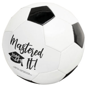 Bola De Futebol Mestrado Personalizado Graduação Conquistou