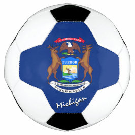 Bola De Futebol Michigan Football & Michigan Flag / USA Sport
