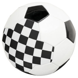 Bola De Futebol Minimalista Xadrez Retro – Streetwear Monocromátic