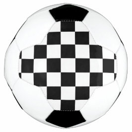 Bola De Futebol Minimalista Xadrez Retro – Streetwear Monocromátic