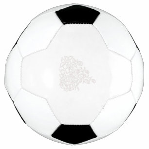 Bola De Futebol Misty Rosa, Flush Mahogany, Decorative Design