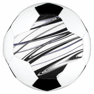 Bola De Futebol Moderno preto e branco
