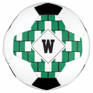 Bola de Futebol Monograma da Bandeira da NIGÉRIA c