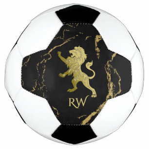Bola De Futebol Monograma Real do Leão ouro