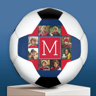 Bola De Futebol Monogramas de colagem de fotos do Instagram - Mari
