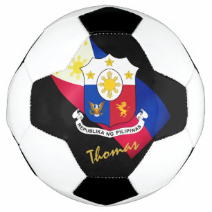 Bola De Futebol Monogramas Filipinas Futebol e bandeira filipina