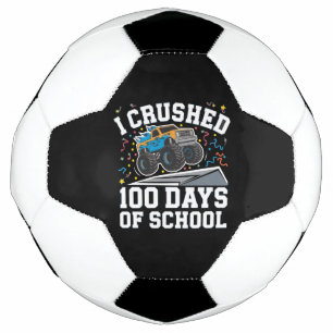 Bola De Futebol Monstro de Caminhão de 100 Dias de Escola 100º Dia
